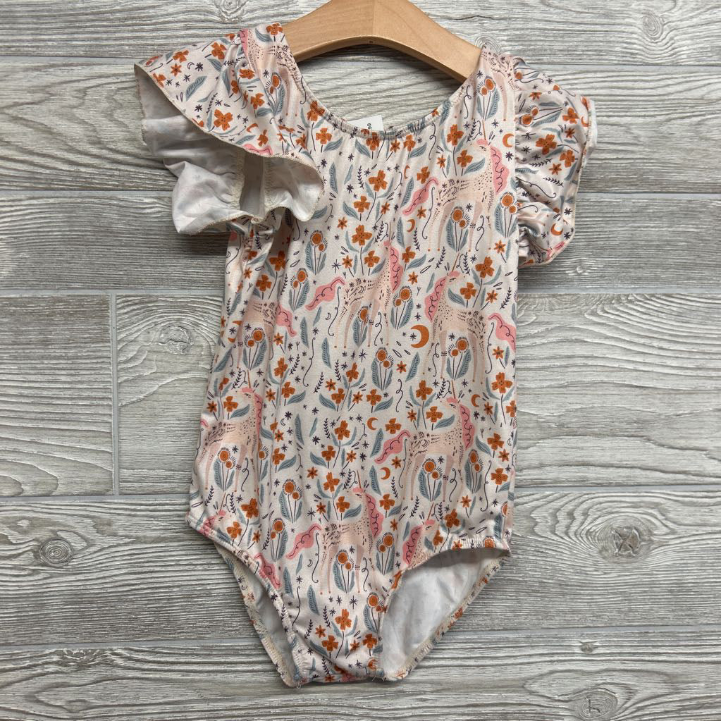 Unicorn Soiree Flutter Sleeve Leotard 5-6