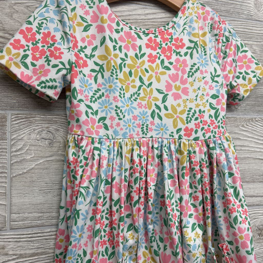 Daffodils S/S Pocket Twirl Dress 5-6