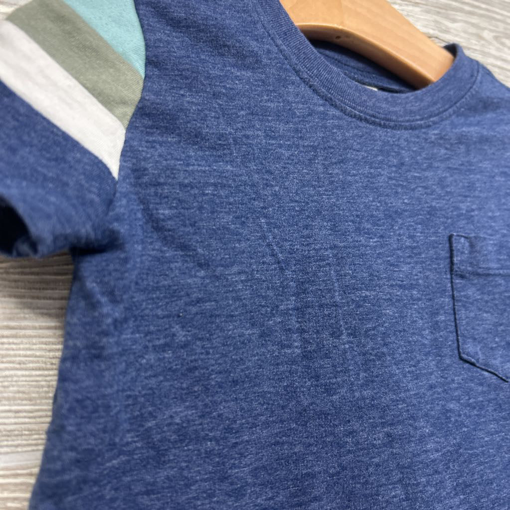 Shirt Chest Pocket Stripe Sleeves 3T