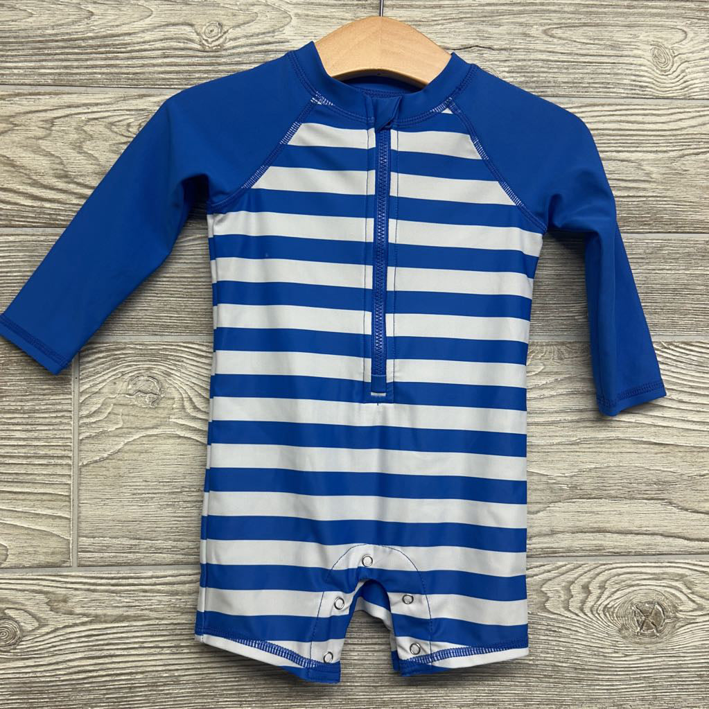 LS Swim Outfit & Sun Hat Stripes 9M