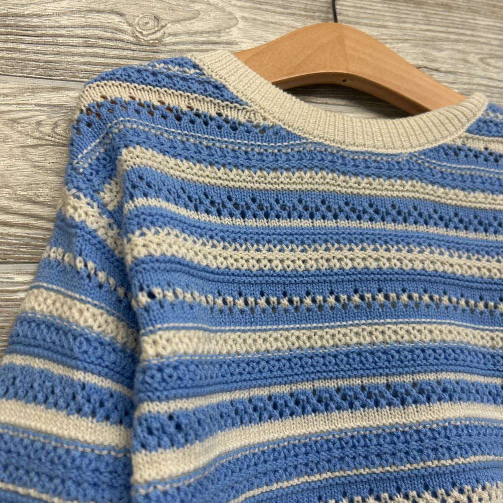 NEW Sweater Stripes Scallop Trim 2T