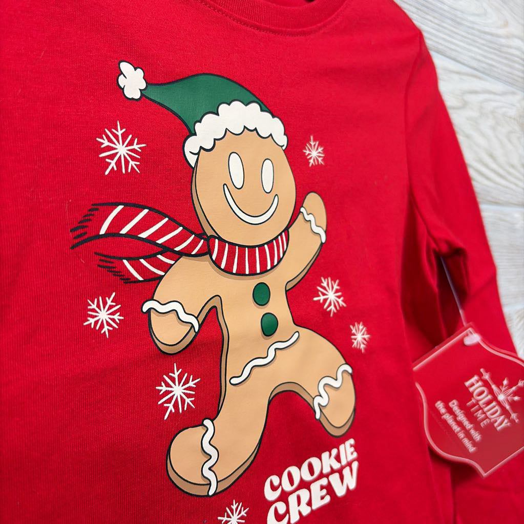 NEW LS Shirt Gingerbread Cookie Crew 3t
