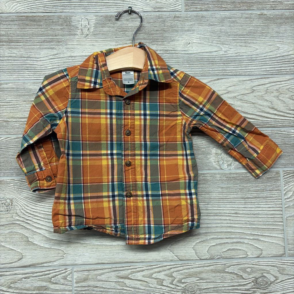 Plaid Button Up Shirt 9M