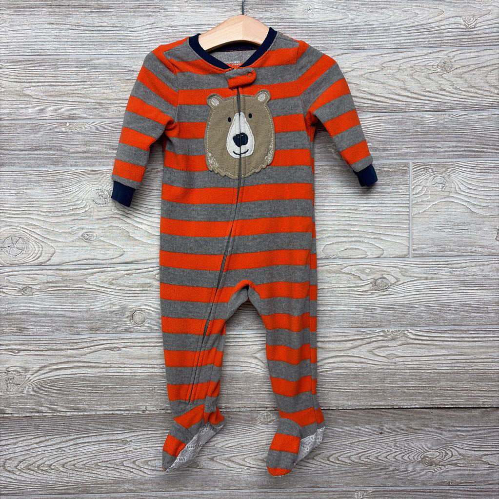 Blanket Sleeper Bear & Stripes 12M