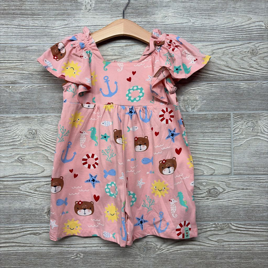 Flutter Sleeve Dress Sea Animals 2-3