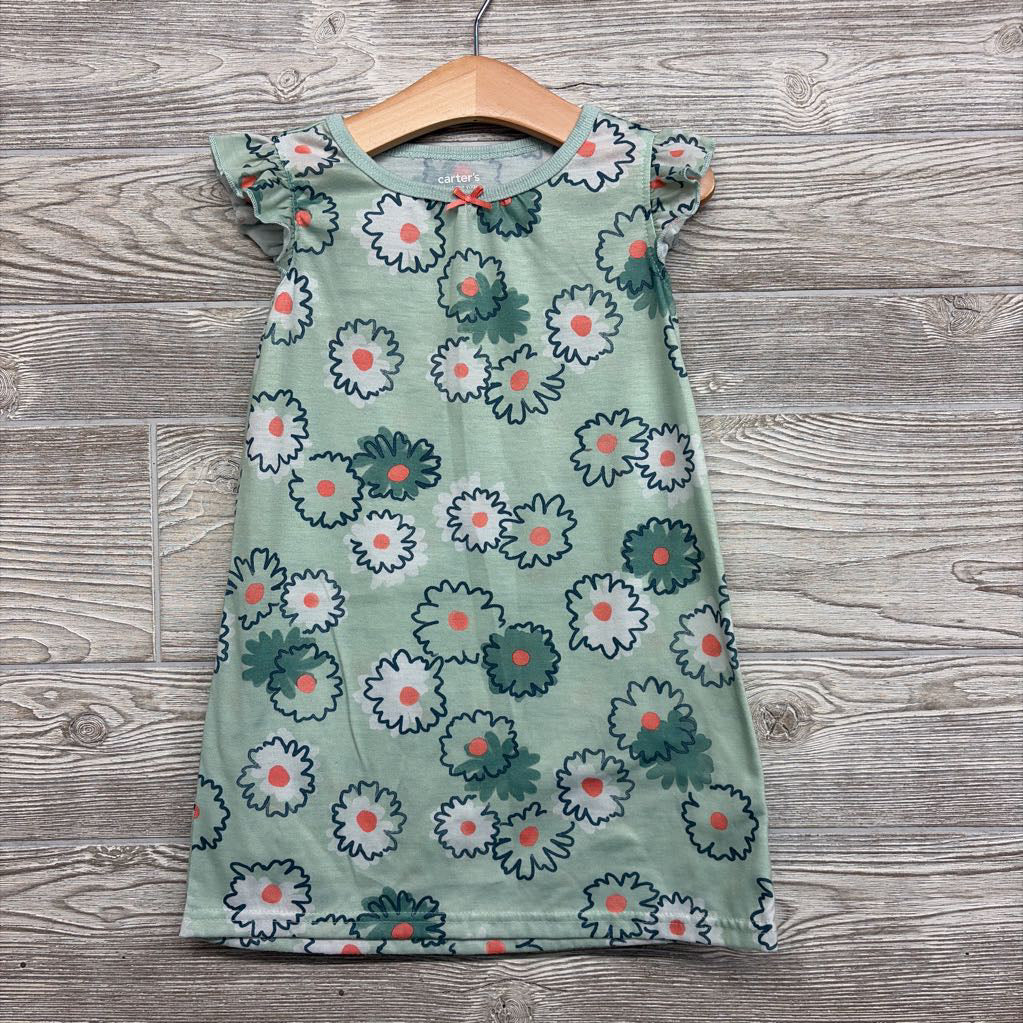 Flutter Sleeve Gown Flowers 3t