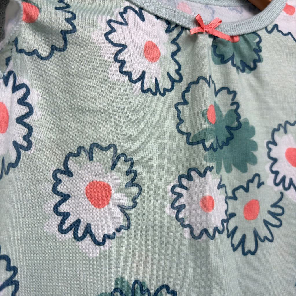 Flutter Sleeve Gown Flowers 3t
