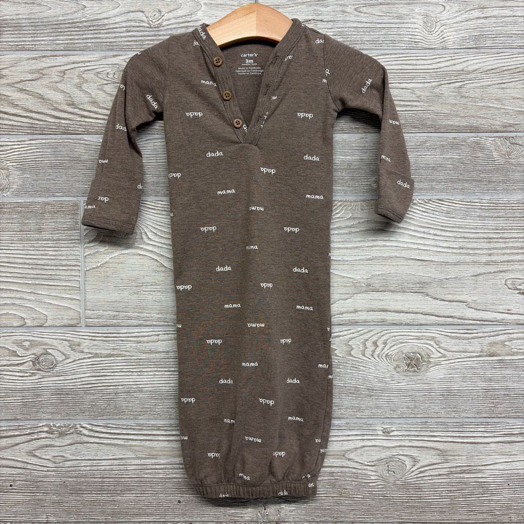 Henley Gown Mama Dada 3M