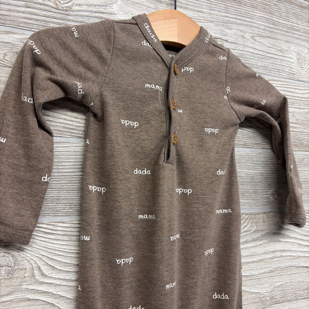 Henley Gown Mama Dada 3M