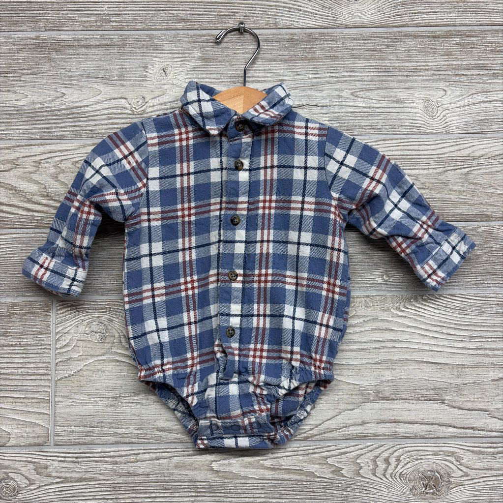Plaid Button Up Shirt 6M