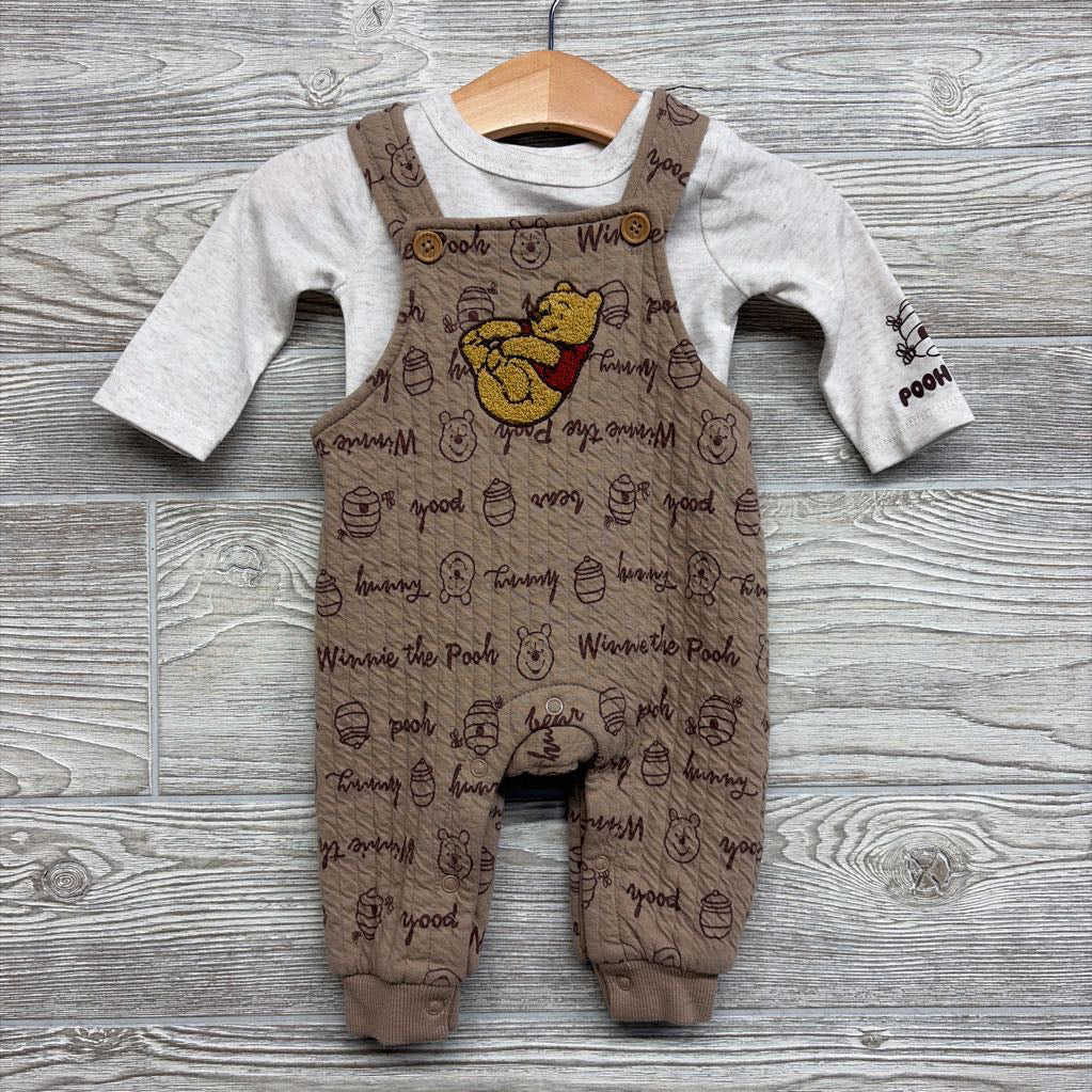 LS Shirt & Overalls Winnie The Pooh 0-3m