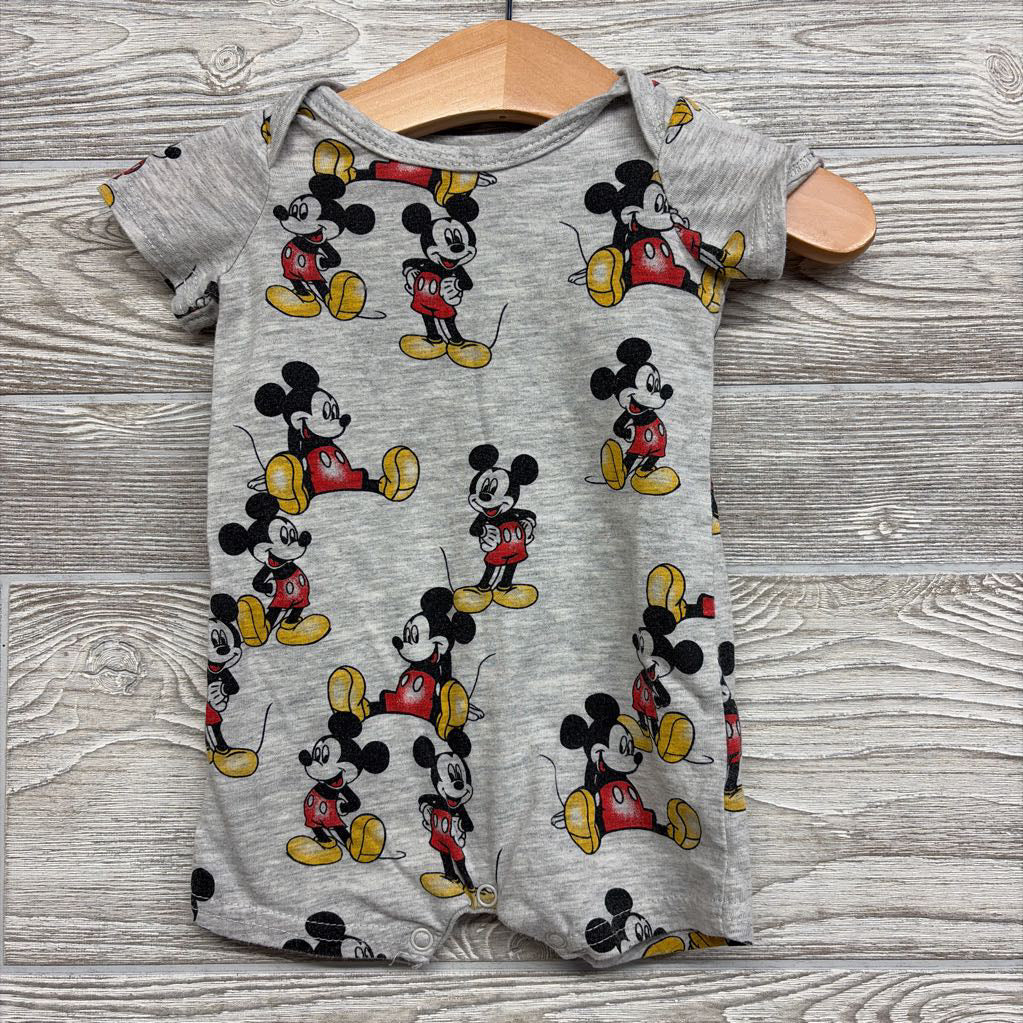 Shorty Romper Mickey Mouse 0-3M