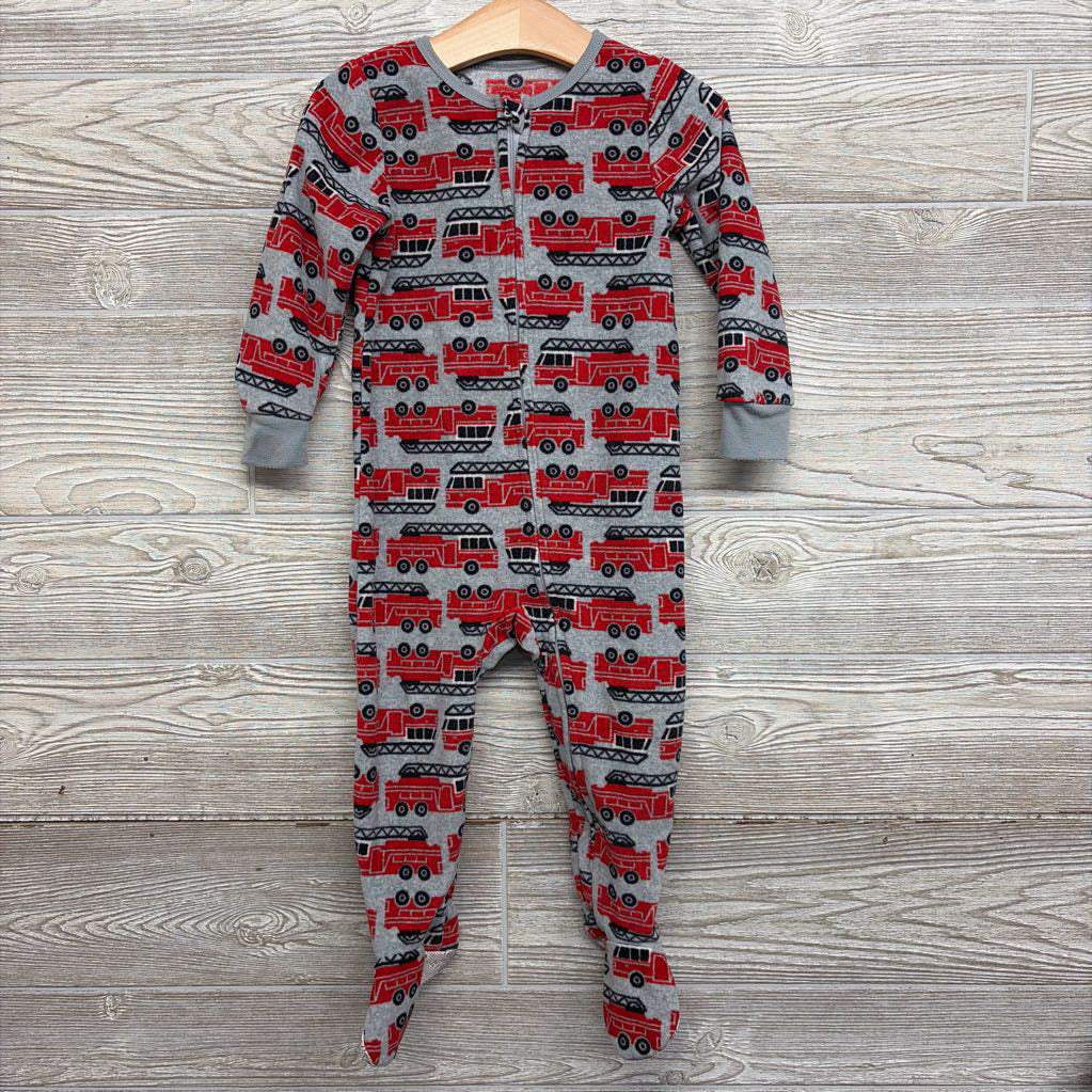 Fleece Pj Fire Trucks 2t