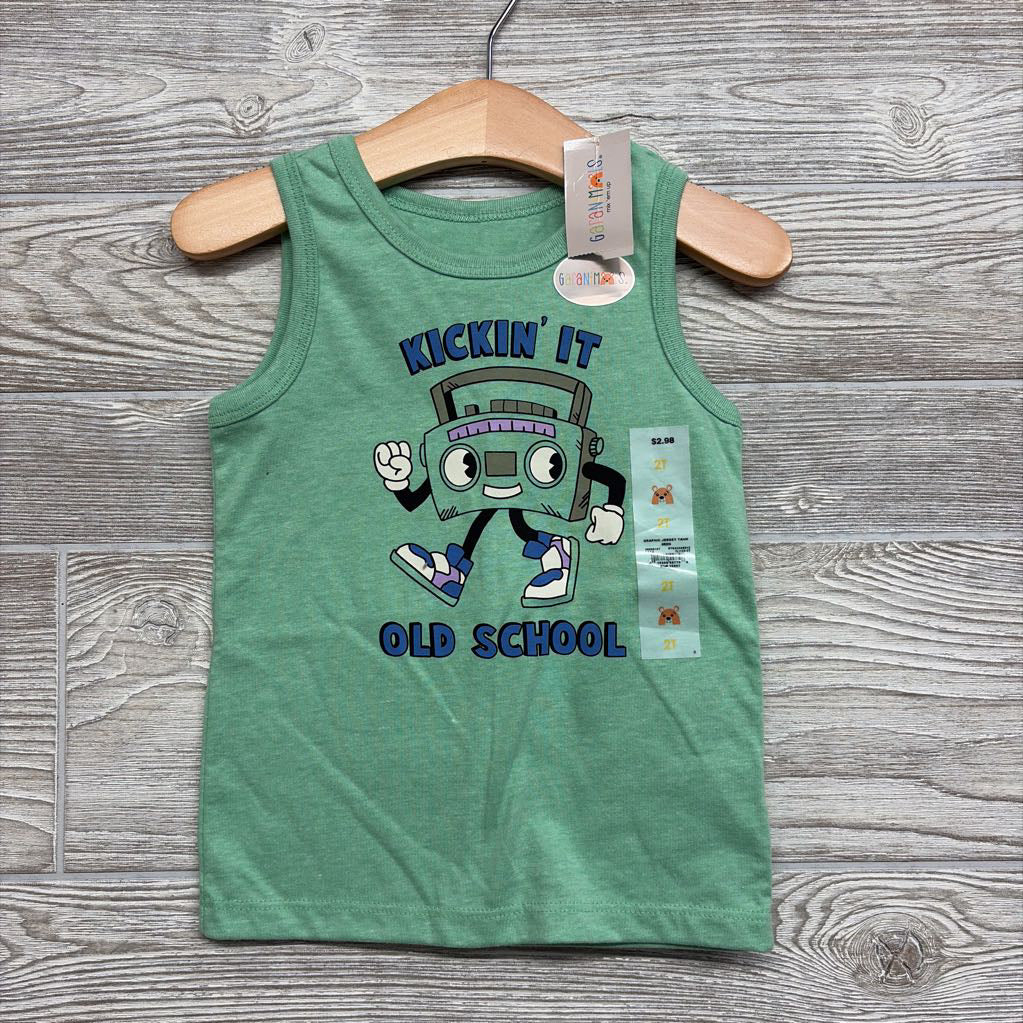 NEW Tank Top Kickin It Old School 2t