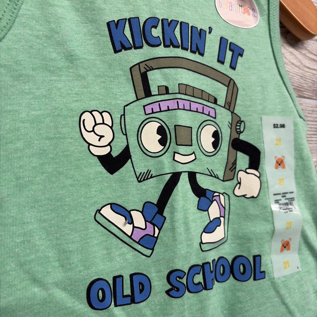 NEW Tank Top Kickin It Old School 2t