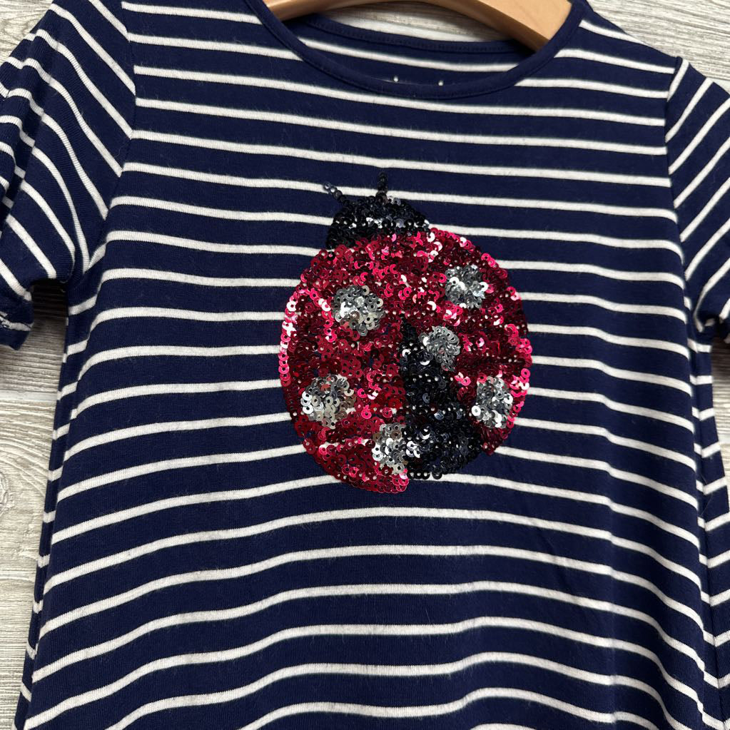 Dress Stripes Sequin Lady Bug 4-5