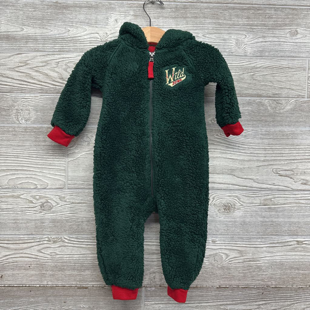 Iowa Wild Fleece Coveall 3-6M