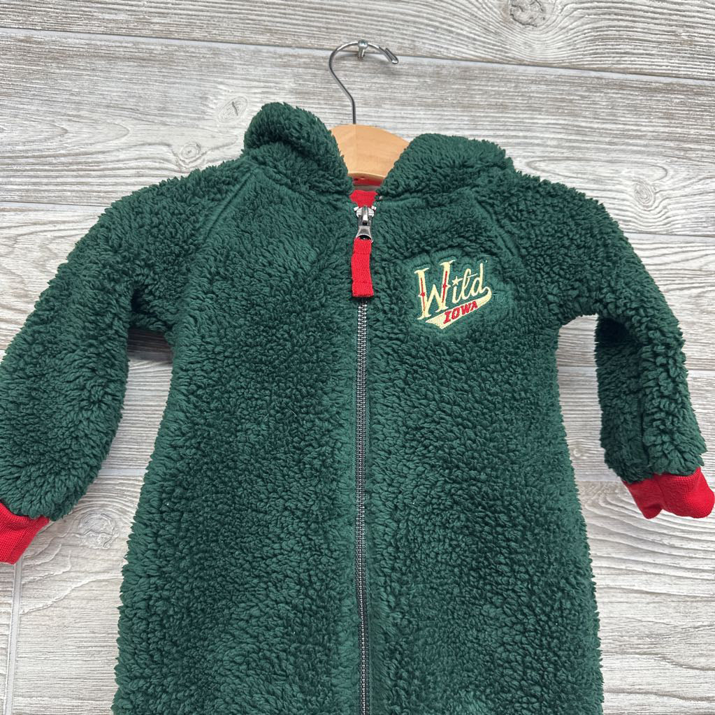 Iowa Wild Fleece Coveall 3-6M