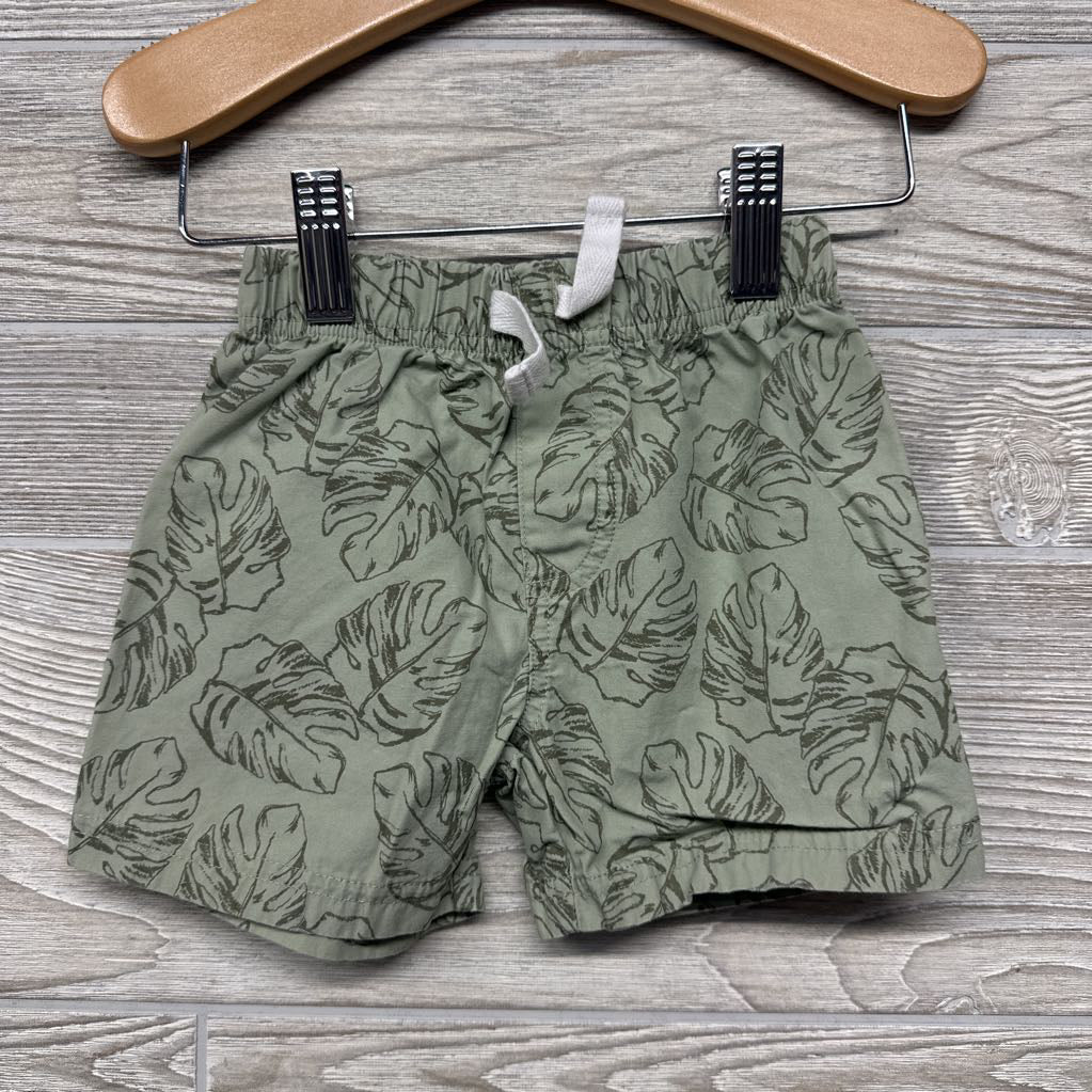 Shirt Happy Little Cutie & Pull On Shorts Leaves 12M