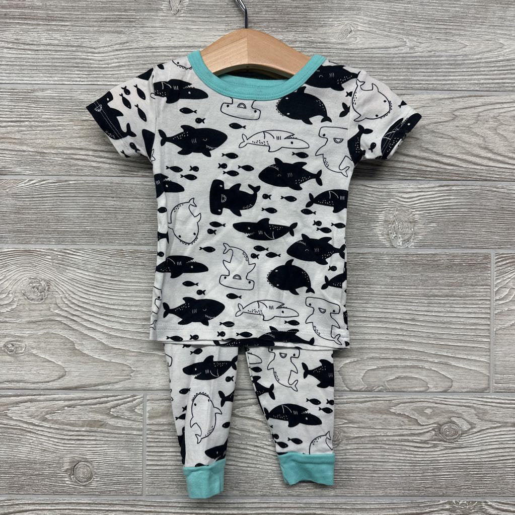 2 Pc PJs Sharks Fish 12M