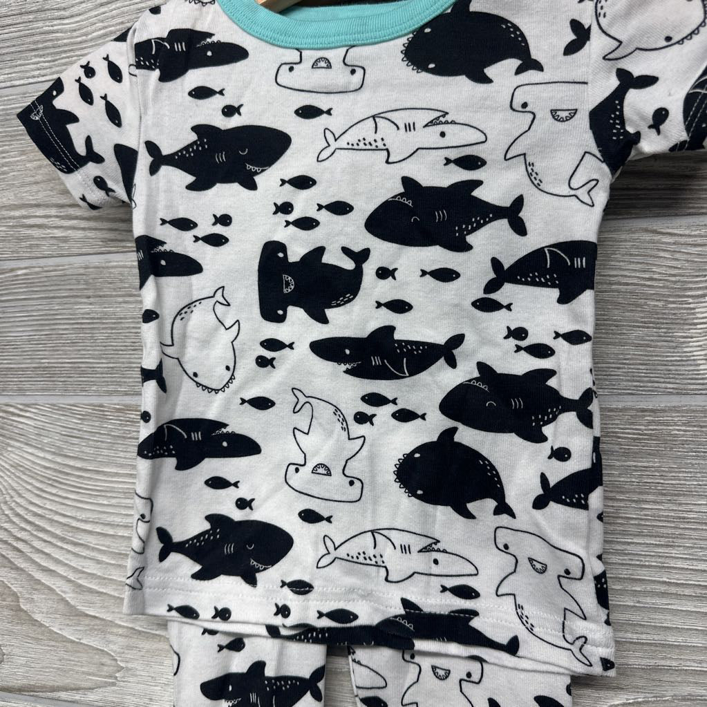 2 Pc PJs Sharks Fish 12M