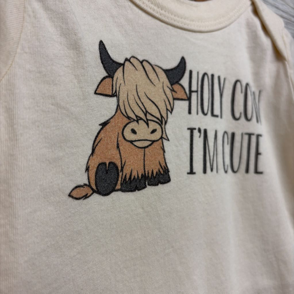 Bodysuit Holy Cow I'm Cute 6-12M
