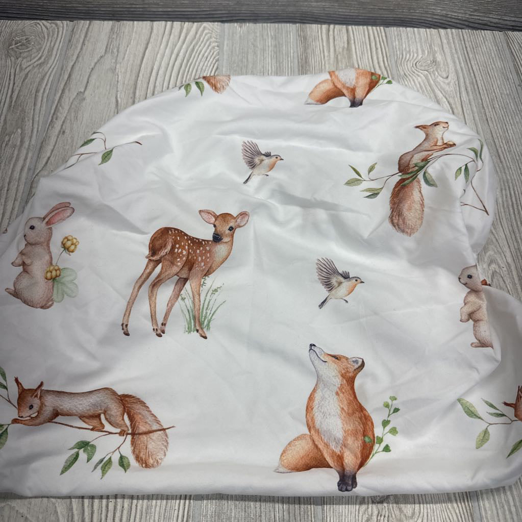 Bassinet Sheet Squirrels Deer Fox