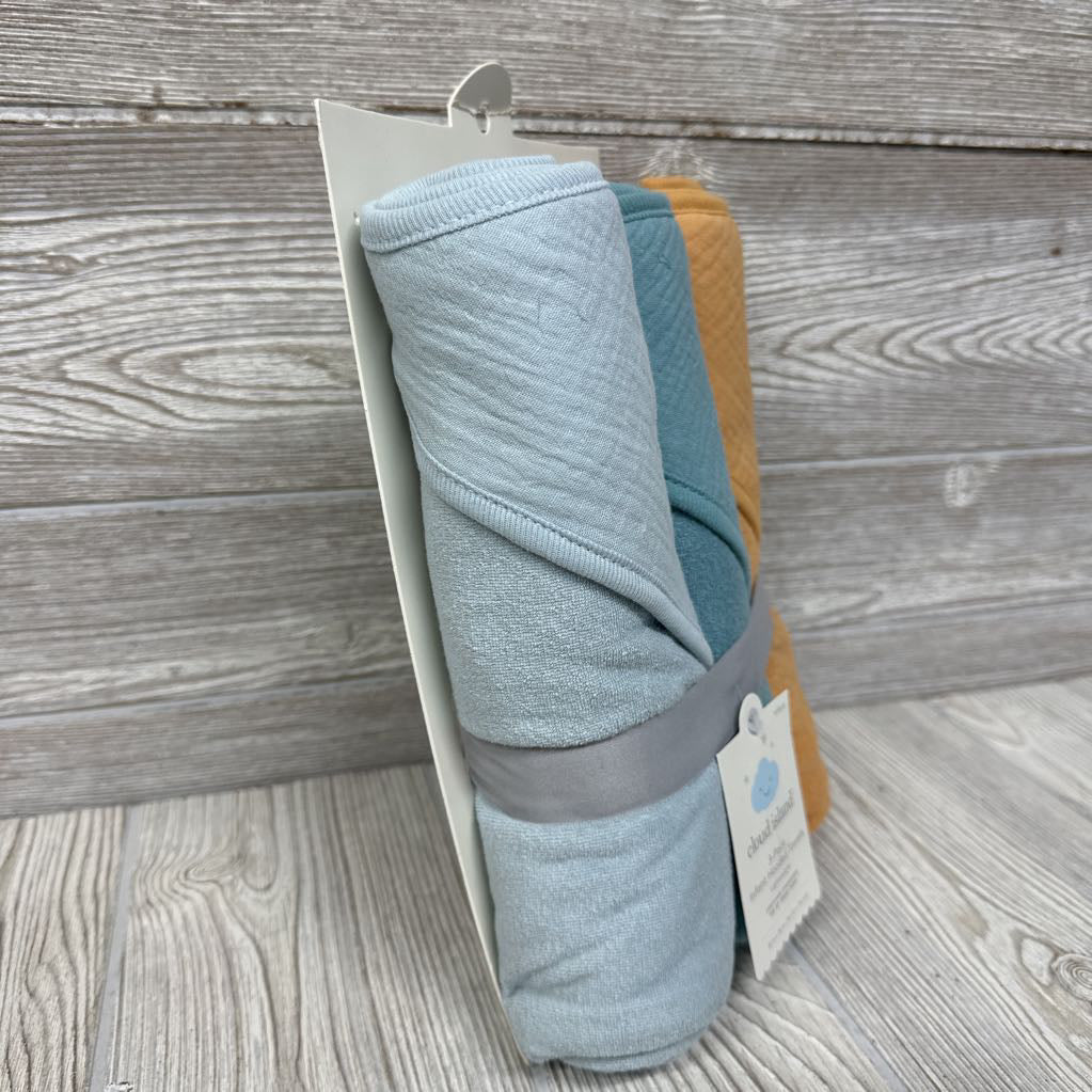 NEW 3 Pk Hooded Towel