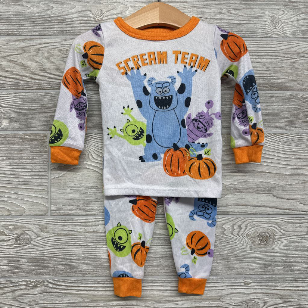 2 Pc LS PJs Scream Team Monsters Inc. 18M