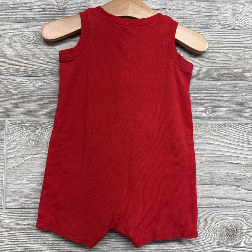 Tank Henley Shorty Romper 12M