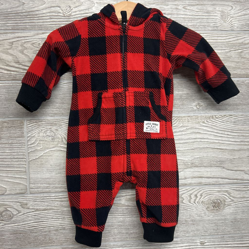 Fleece Outfit Gingham 3M