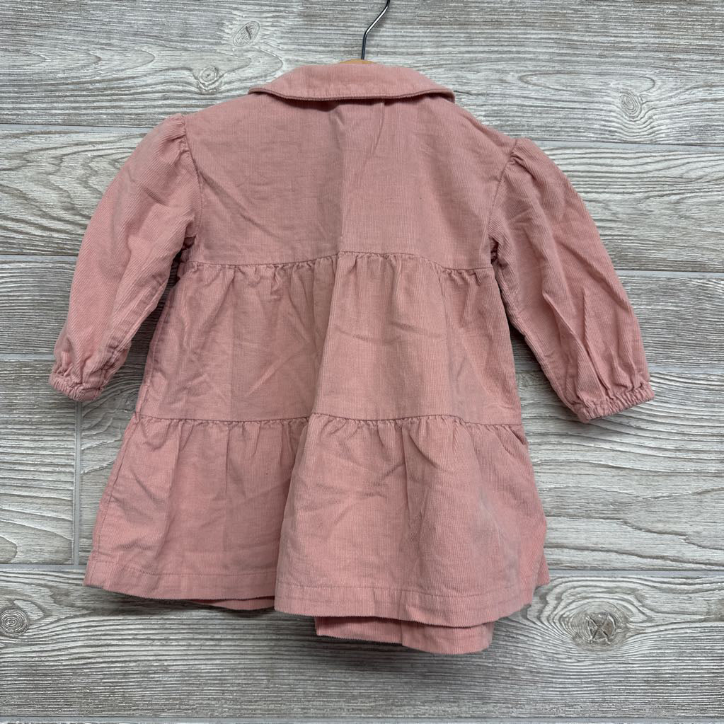 Tiered Corduroy Dress 6-12M