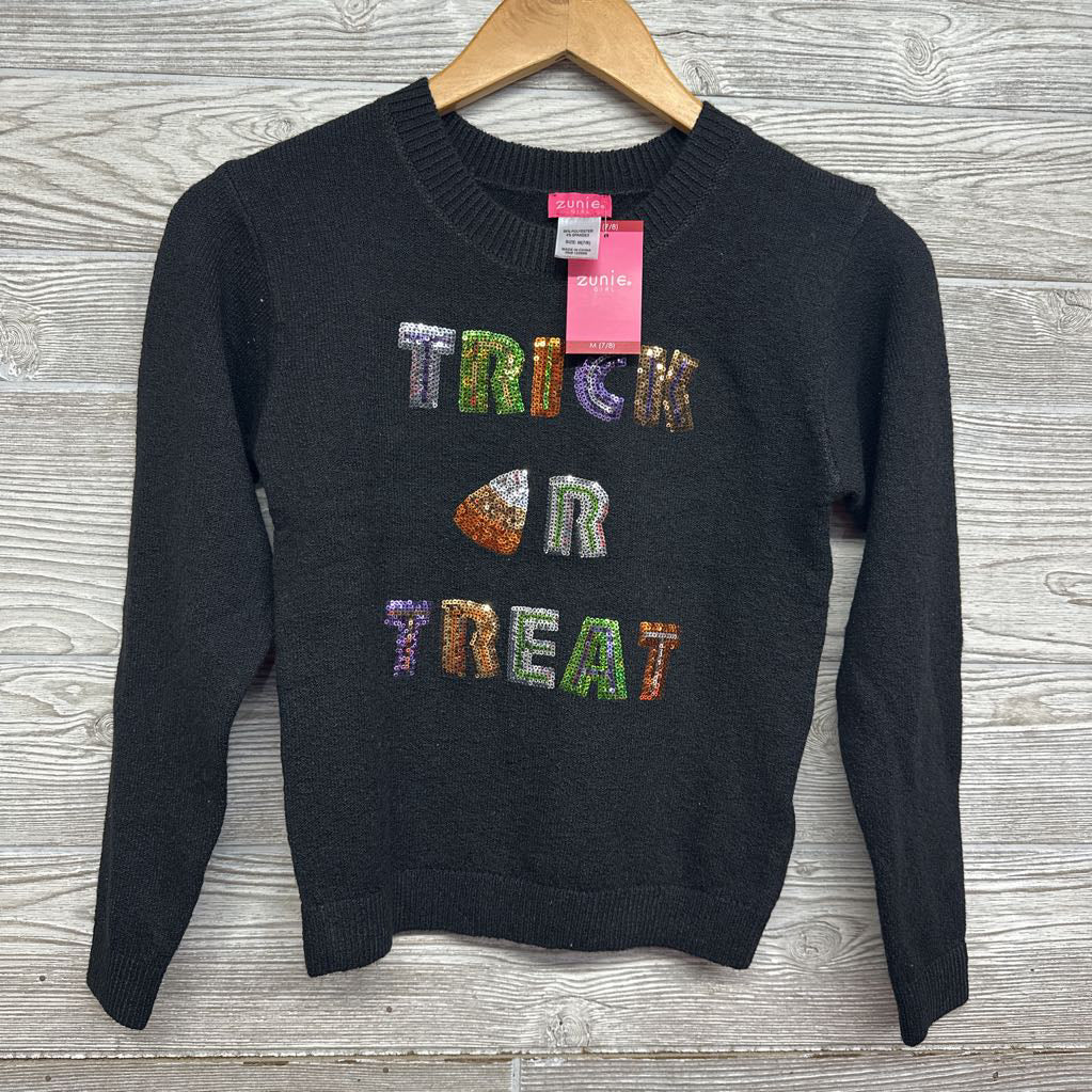 NEW Sweater Sequin Trick Or Treat 7-8