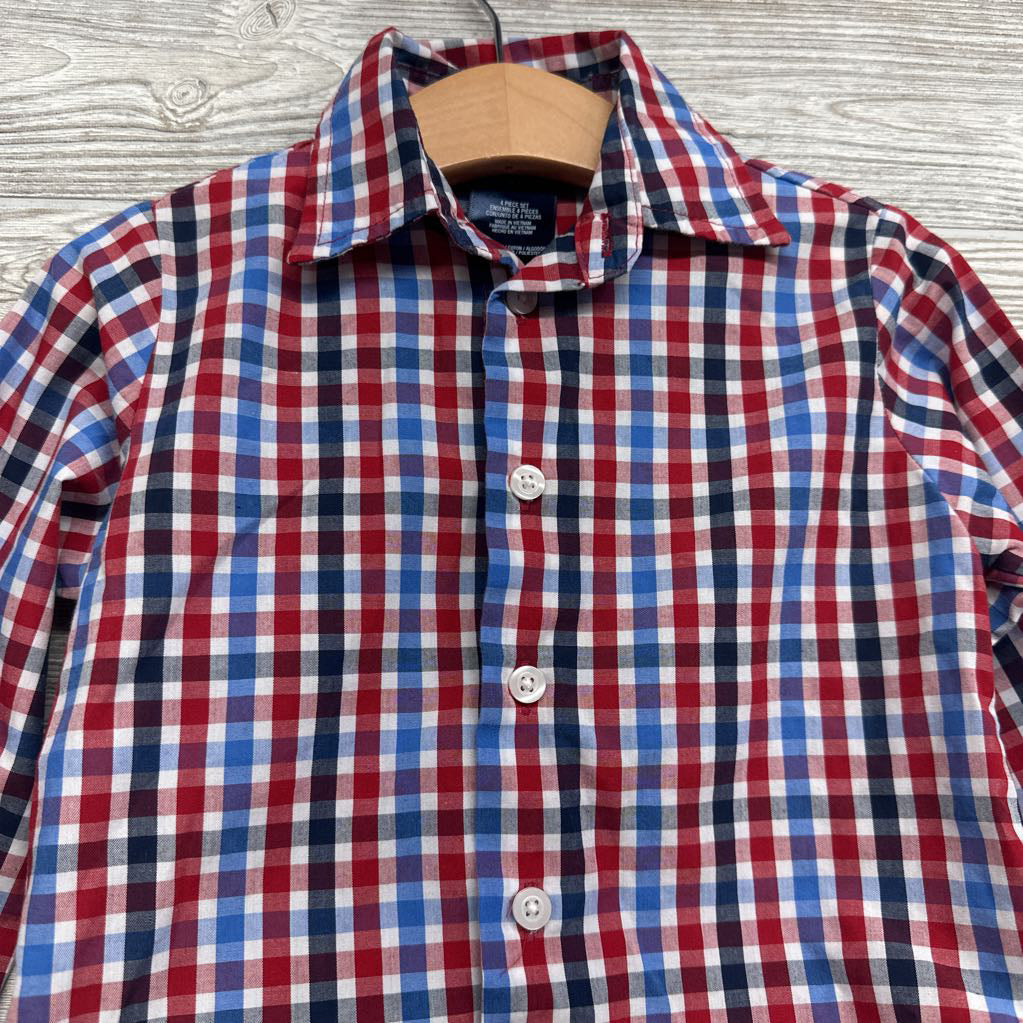 Gingham Button Up Shirt 2t