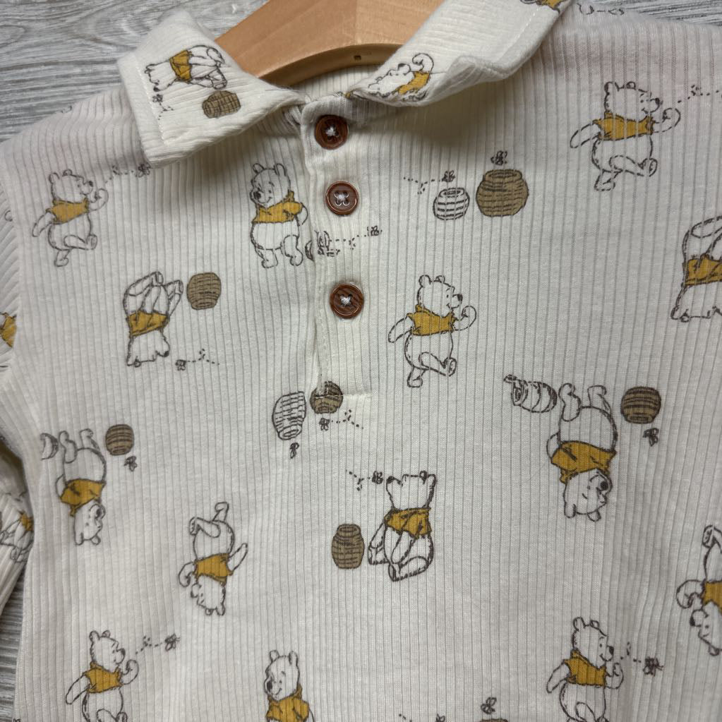 Ribbed Shirt & Suspender Pants Winnie The Pooh 18M