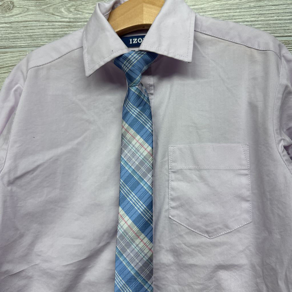 Button Up Dress Shirt & Plaid Tie 8