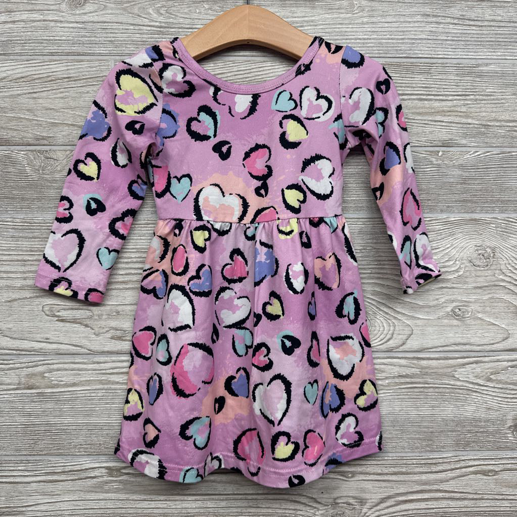 LS Dress Hearts 12-18M
