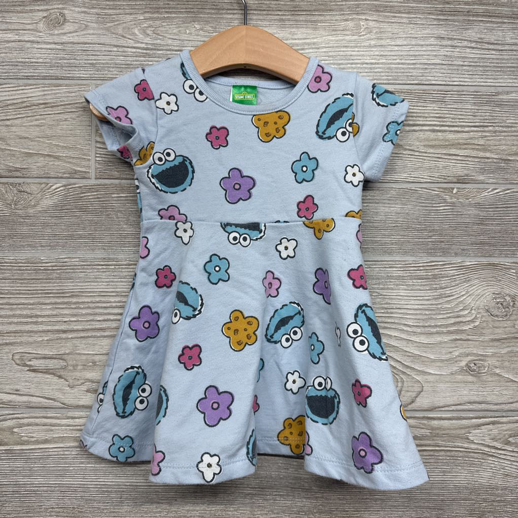 Dress Flowers & Cookie Monster 18M