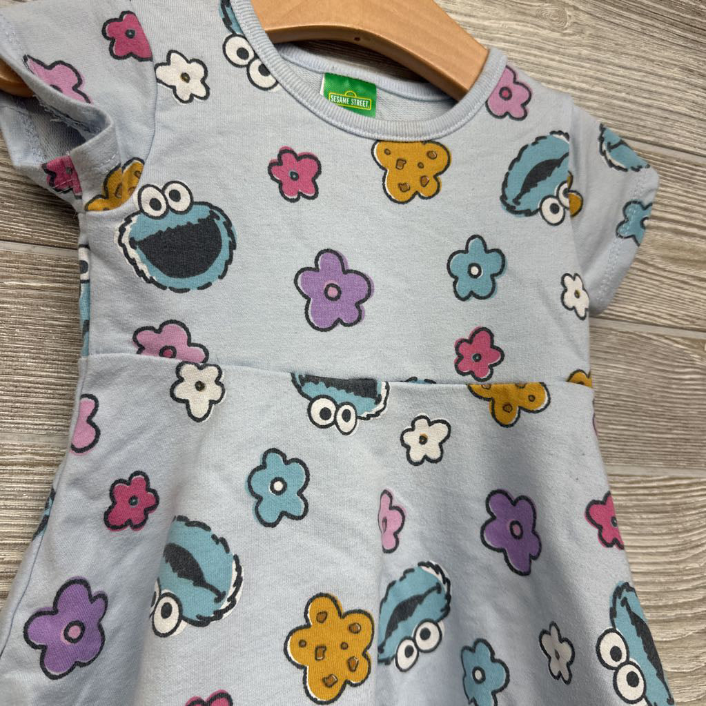 Dress Flowers & Cookie Monster 18M