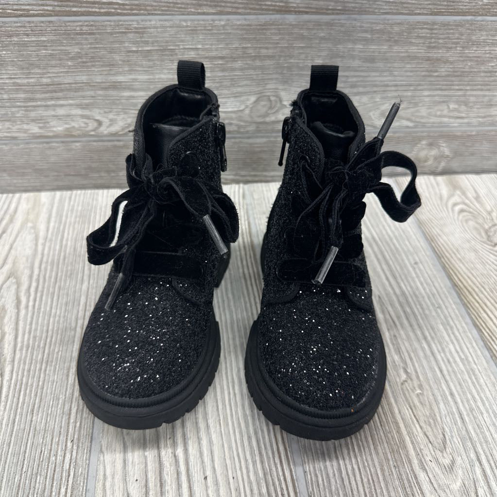 Glitter Combat Boots 7c