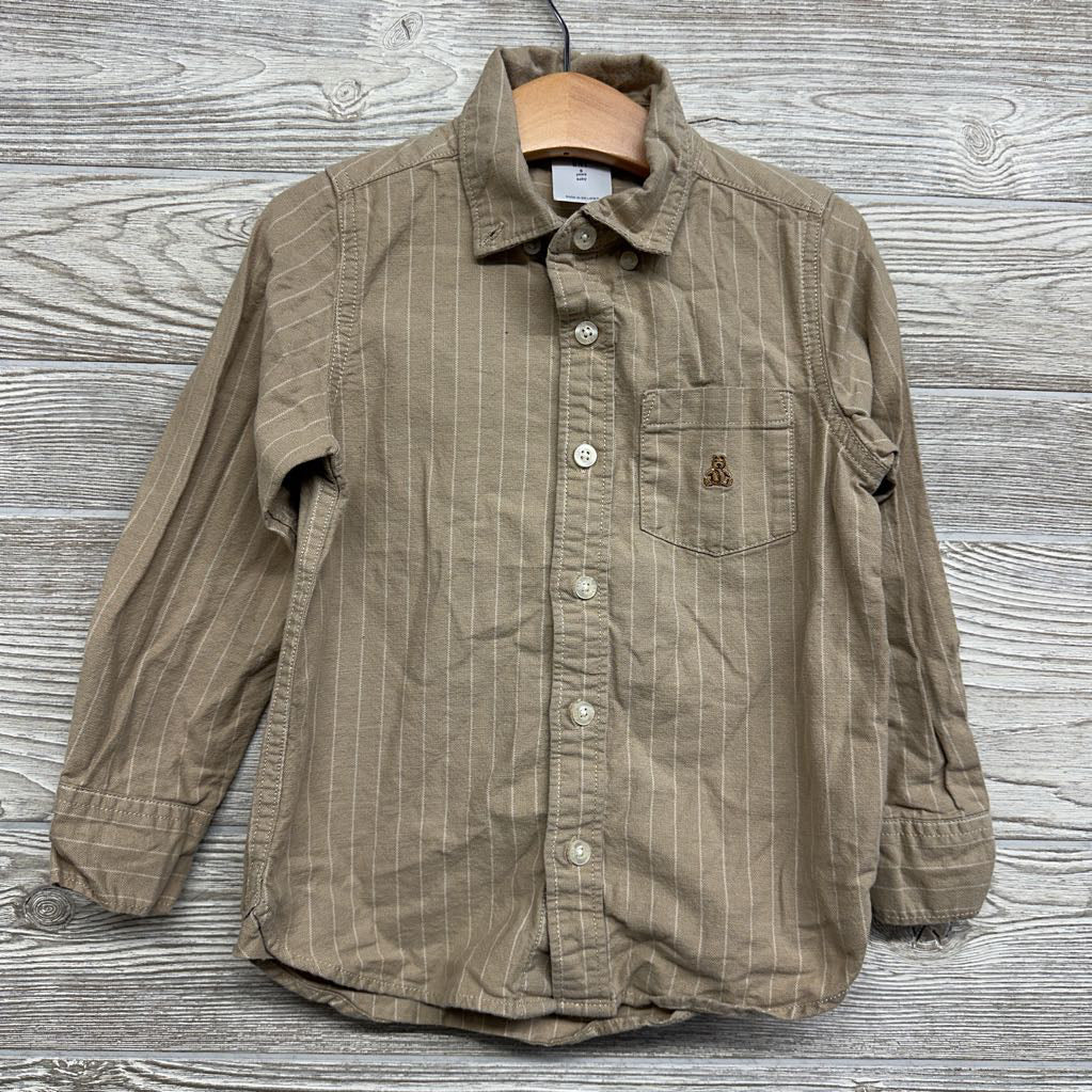 Linen Button Up Shirt Stripes 5