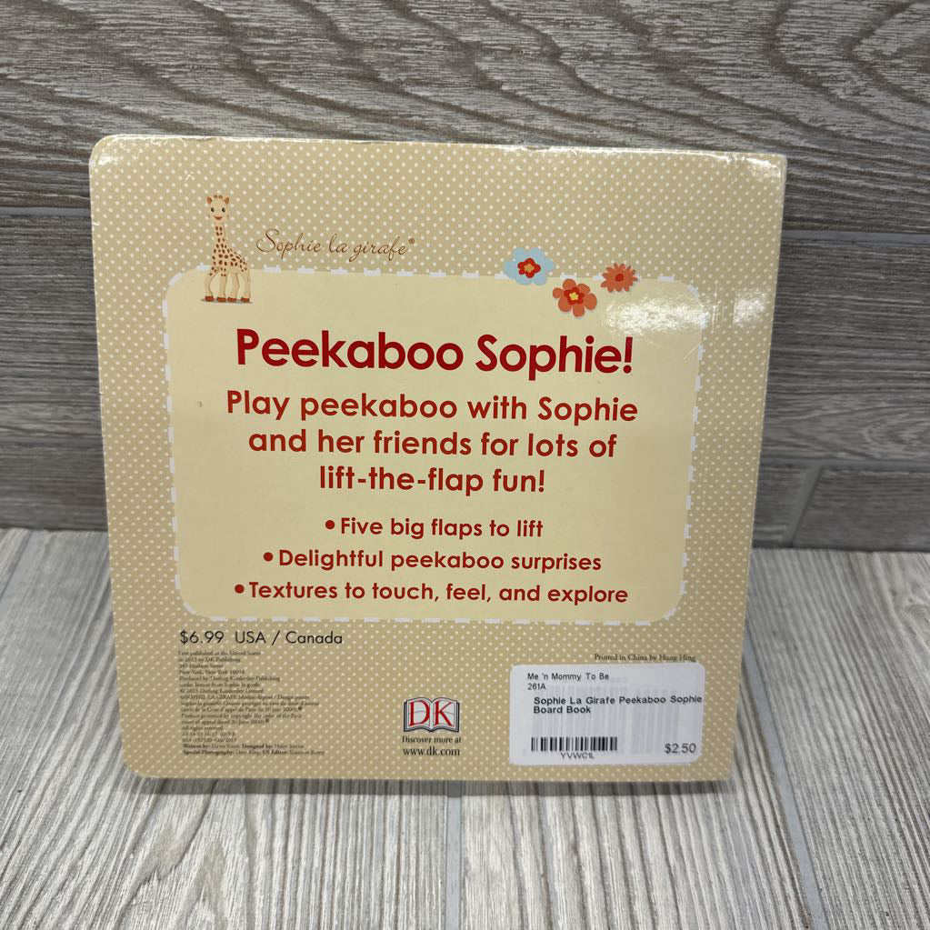 Sophie La Girafe Peekaboo Sophie Board Book