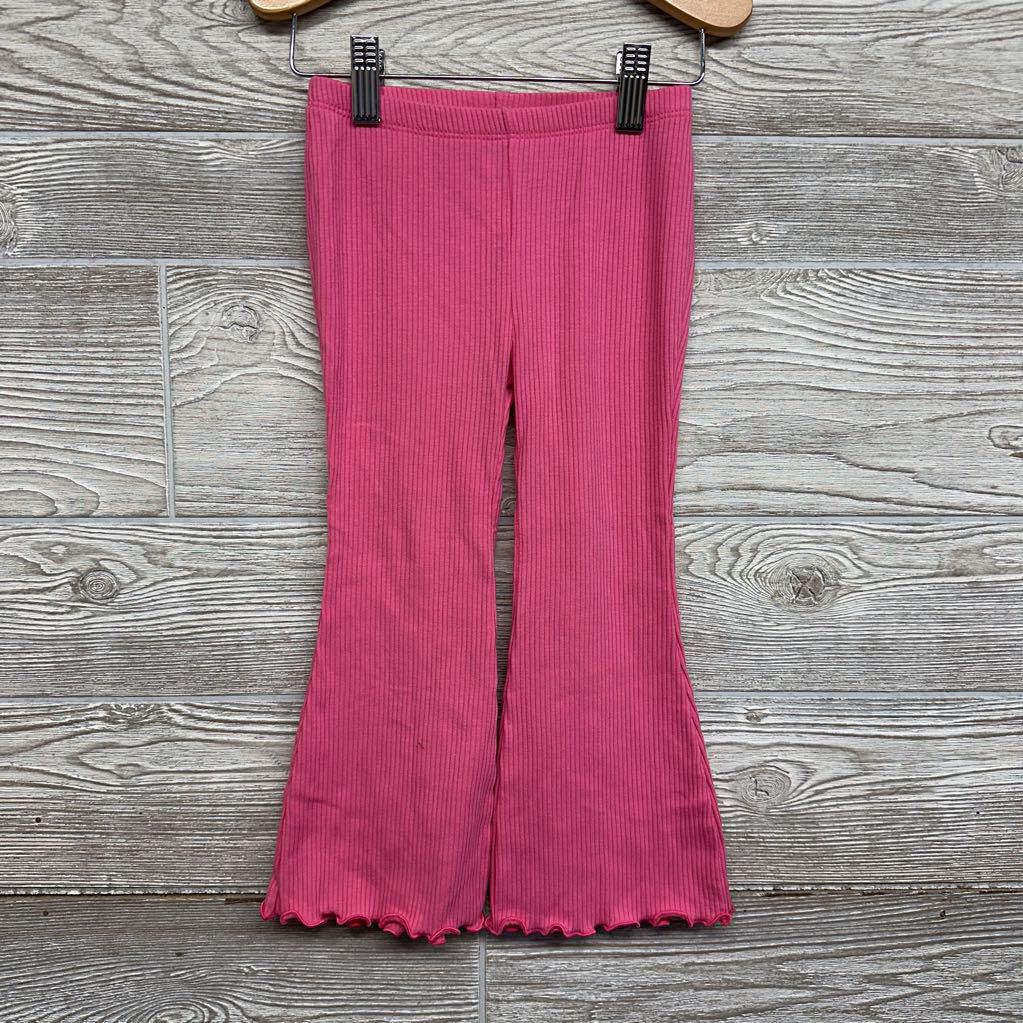 Ribbed Flare Pants Lettuce Trim 3T