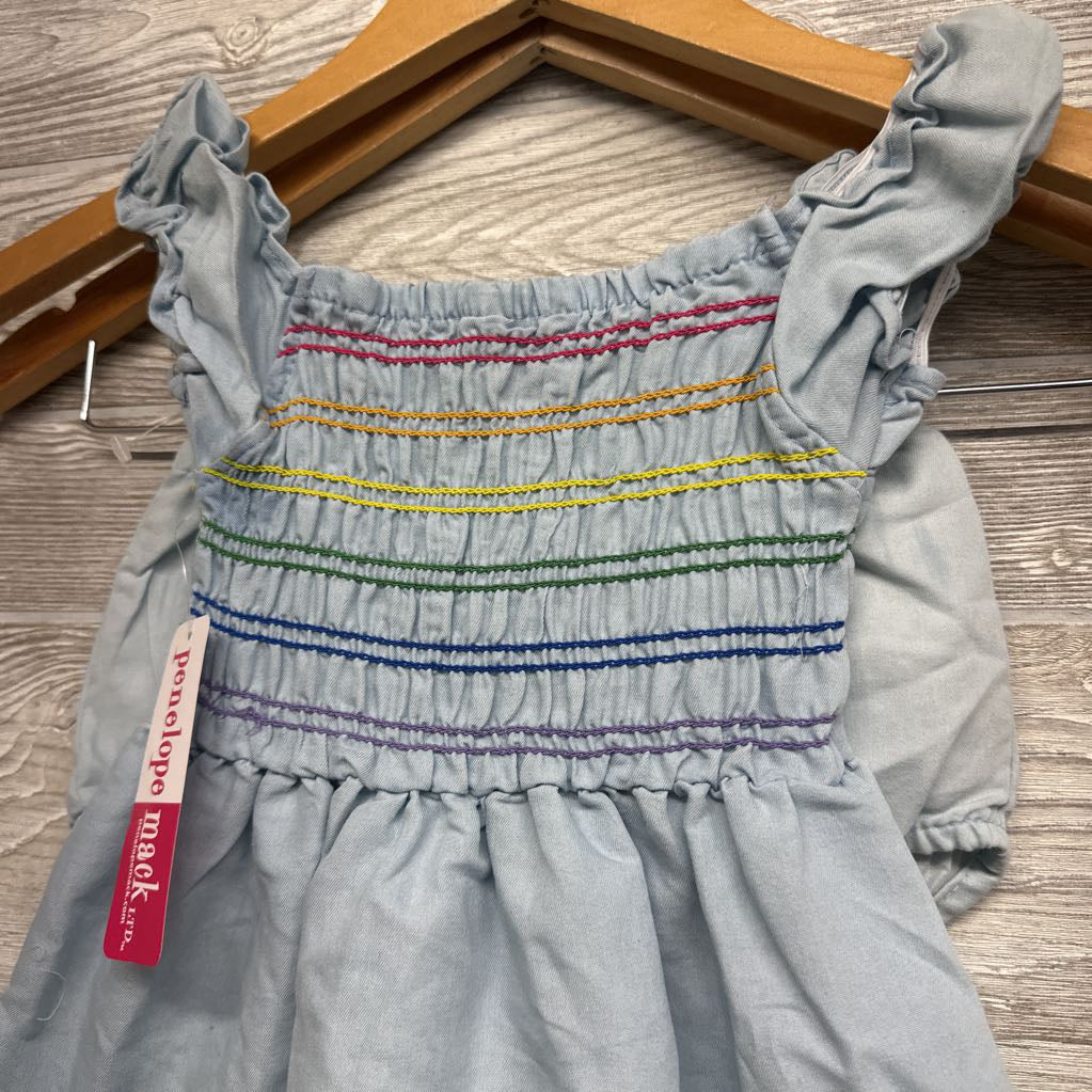 NEW Smocked Puff Sleeve Dress & Bloomers 24M
