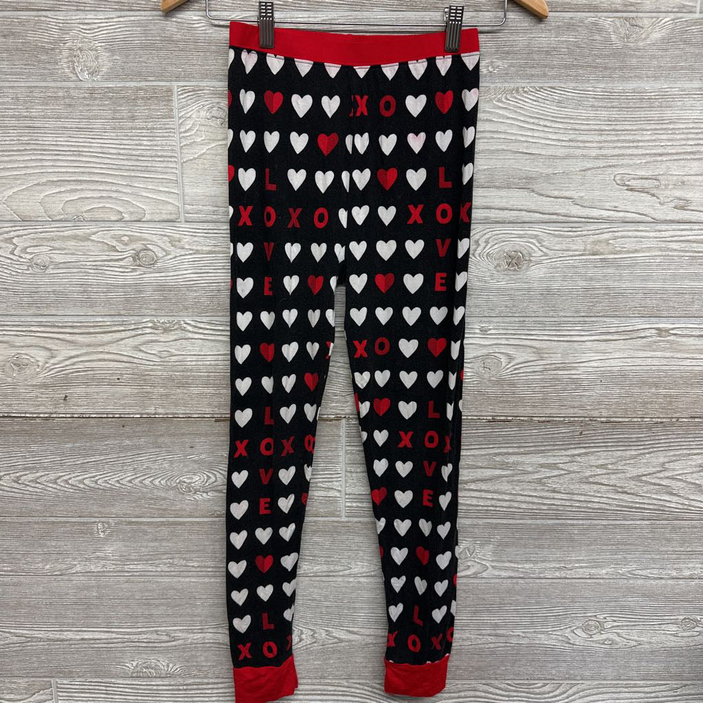 2 Pc LS Bamboo PJs Hearts XO 12-14 *