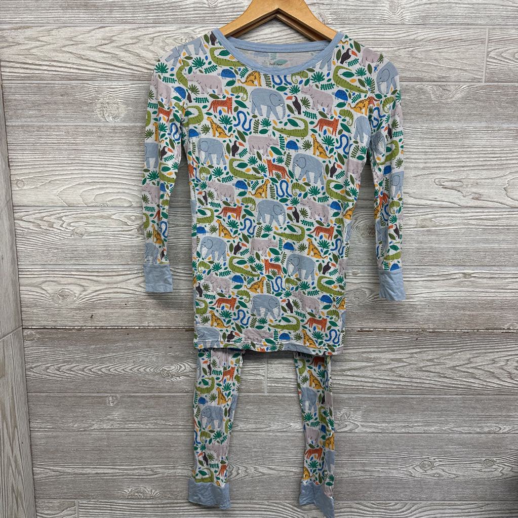 2 Pc LS Bamboo PJs Rhinos Elephants Alligators 12-14
