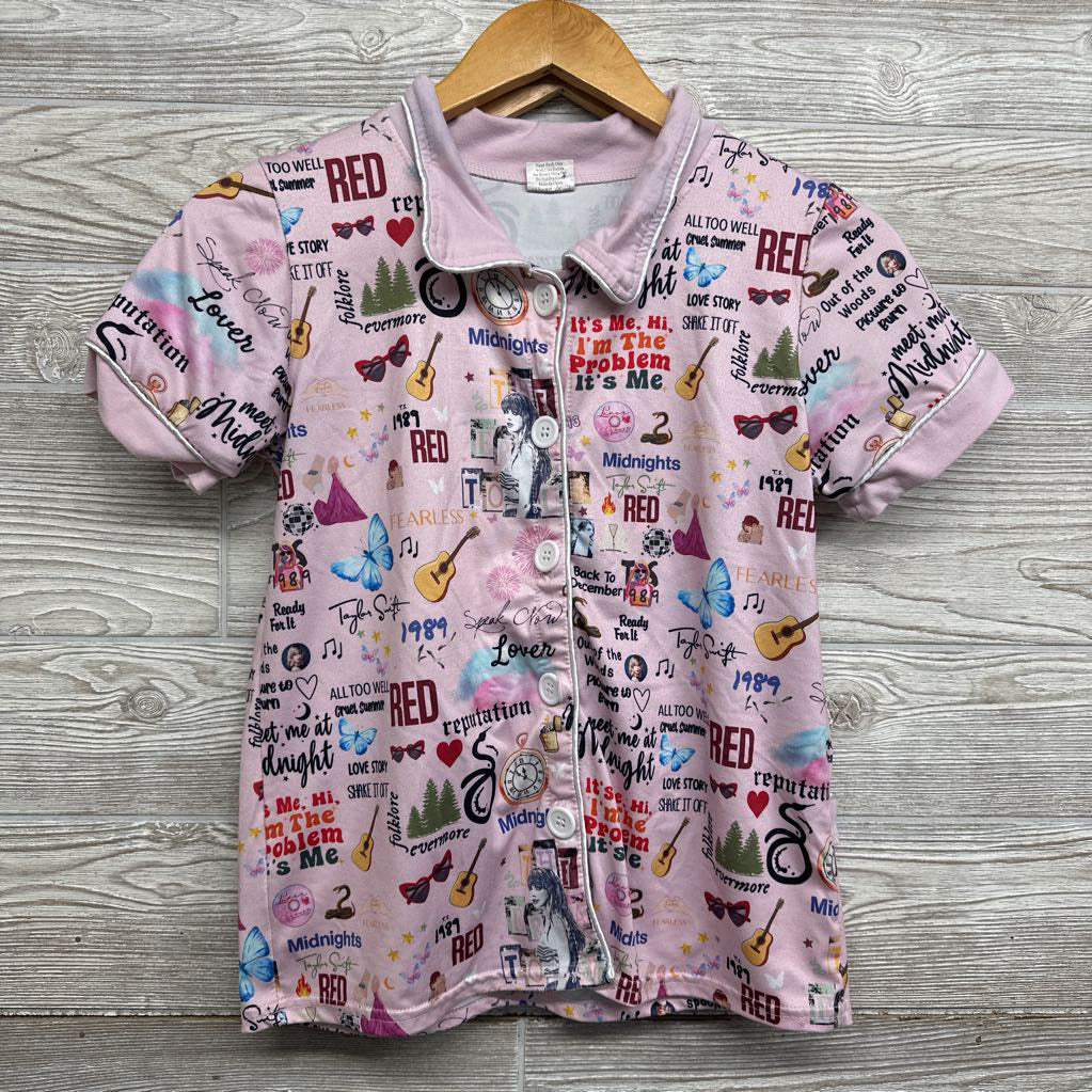 2 Pc LS Button Up PJs Taylor Swift Eras Tour 14-16