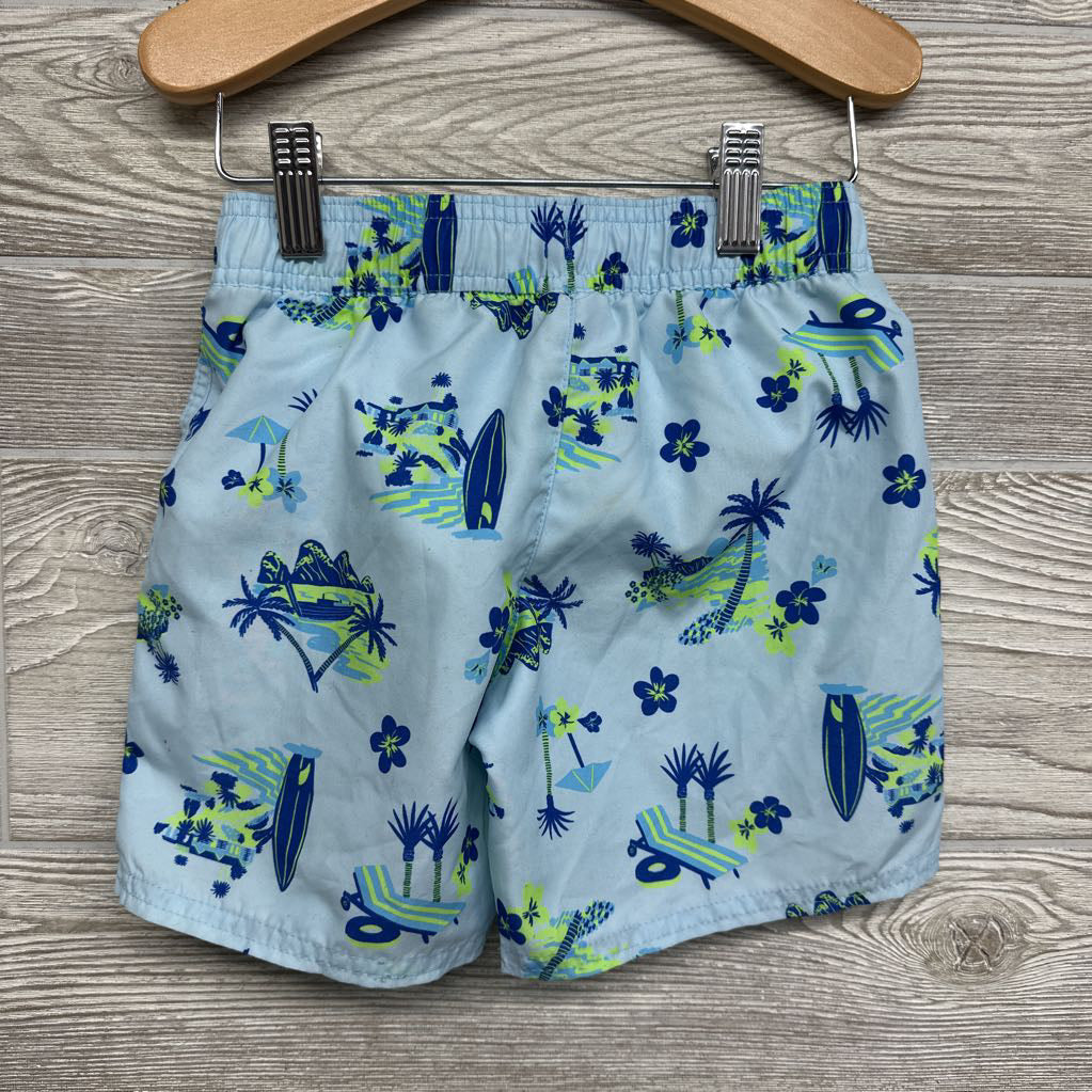 Swim Trunks Palm Trees Boats 5T