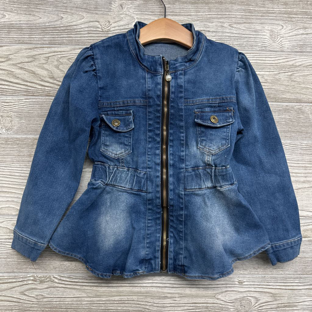 Peplum Denim Jacket 4-5