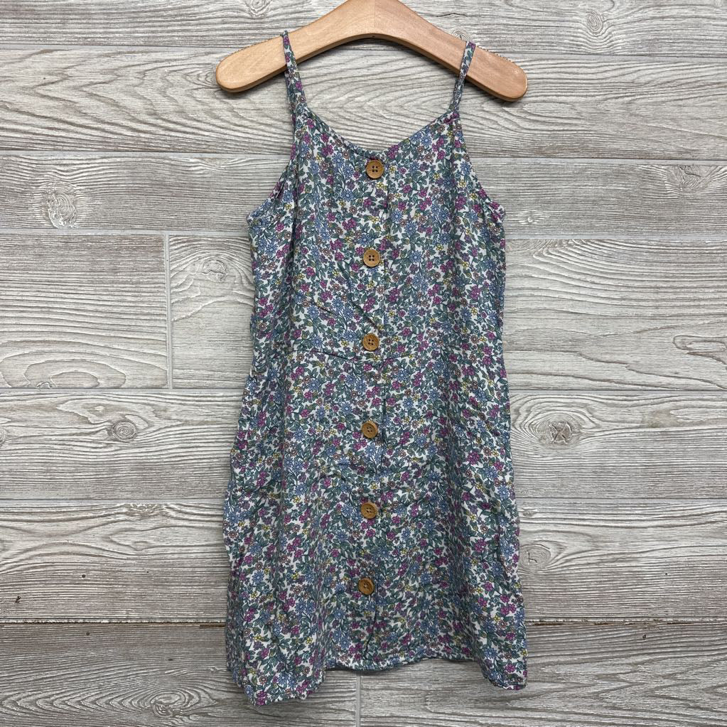 Tank Dress Flowers Buttons 8